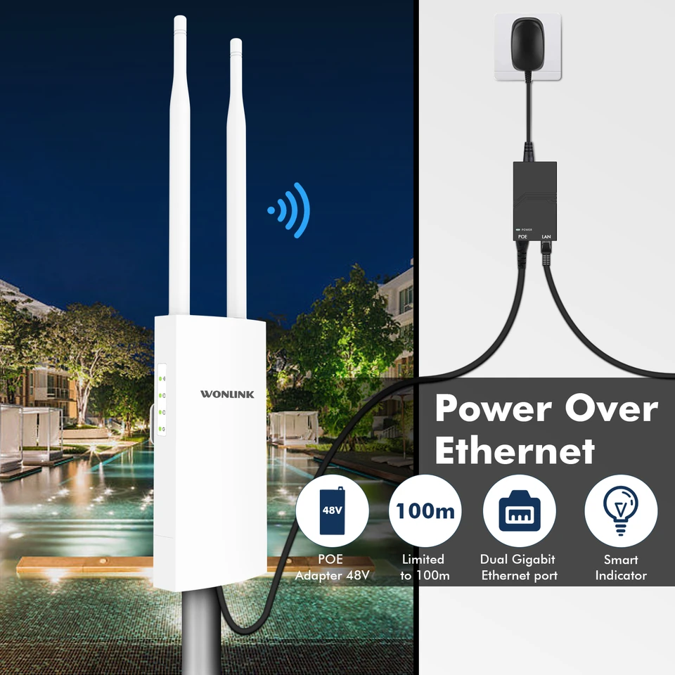 Outdoor WLAN Access Point AC1200 - Wetterfester Verstärker