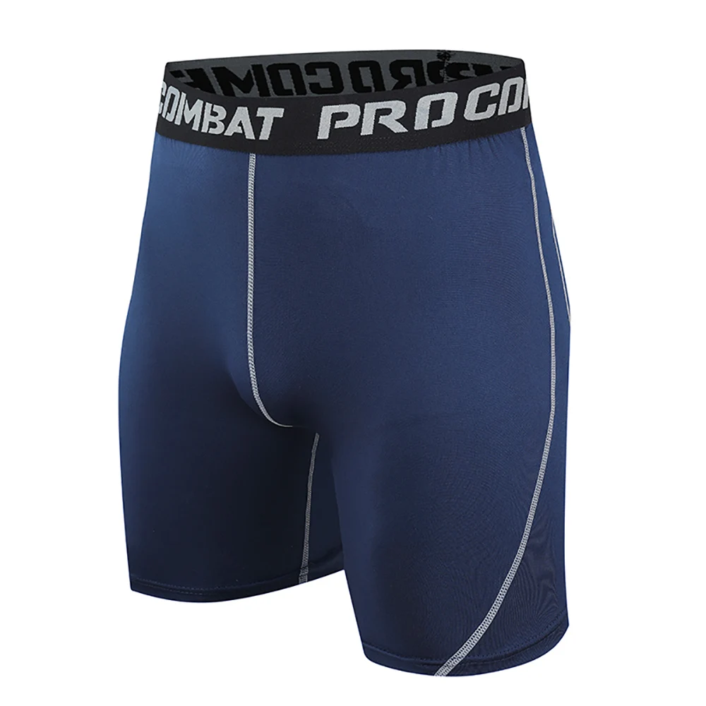 Men Run Marathon Compression Shorts Quick Dry Running Training Fitness Leggings Bodybuilding Tights Sports Men Gym Male