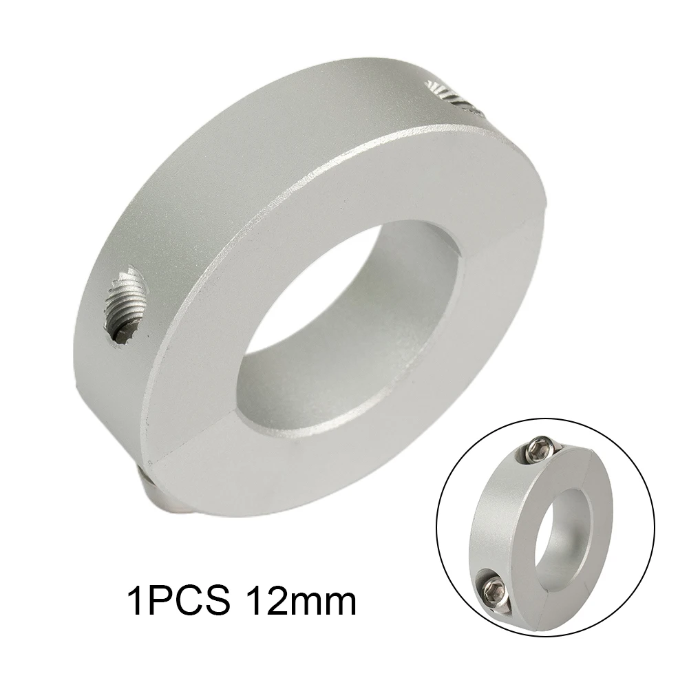 1PCS Clamp Ring Collar Double Split 6mm To 40mm Inside Diameter Shaft Collar Clamp Shaft Clamp Bearing Backstop Ring Silver