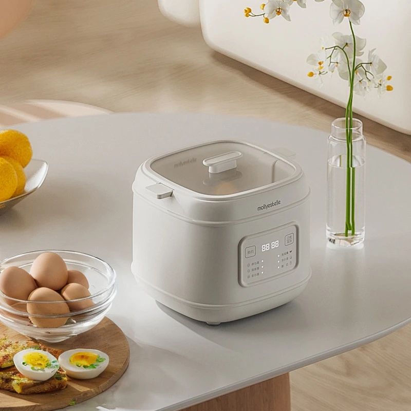300W Electric Egg Boiler Breakfast Machine Multicooker Steamer Automatic Egg Cookers Home Egg Custard Steaming Cooker with Timer 3