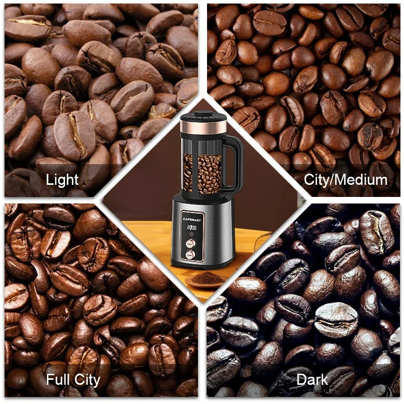 220V Electric Household Air Roaster coffee bean roaster coffee roaster machine Coffee Machine Home Coffee Bean Roaster Temperature Control Roasting Machine