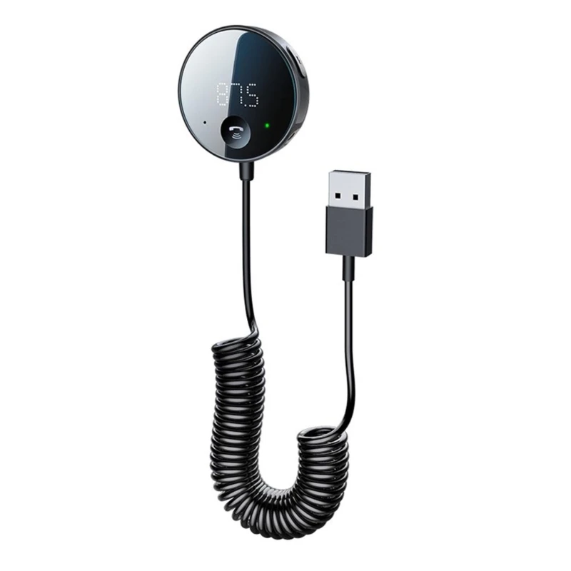 

Bluetooth-совместимый адаптер с шумоподавлением, беспроводной аудиоприемник Aux, музыкальный ресивер H7JD