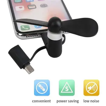 휴대용 휴대폰 미니 선풍기, 마이크로 USB 포트 냉각 선풍기, 아이폰, 삼성, 샤오미, 화웨이, 휴대폰 하이 퀄리티, 3 in 1