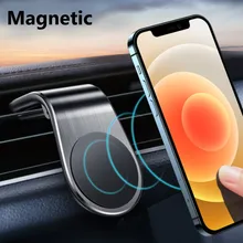 L shape Magnetic Holder in Car Phone Stand Magnet Cellphone Bracket Car Magnetic Holder for Phone for iPhone 12 Pro Max Samsung