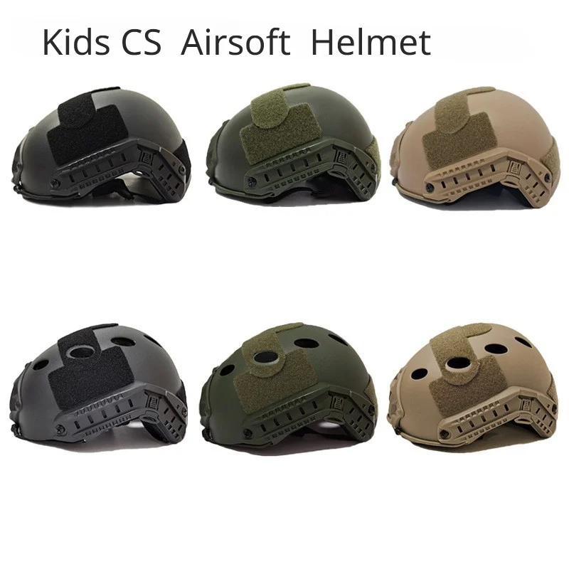 

Children's Protective Helmet Paintball Game Tactical FAST Helmet Army Airsoft Tactical Gaming Helmet Kids CS Play Game Helmet