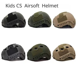 Children's Protective Helmet Paintball Game Tactical FAST Helmet Army Airsoft Tactical Gaming Helmet Kids CS Play Game Helmet