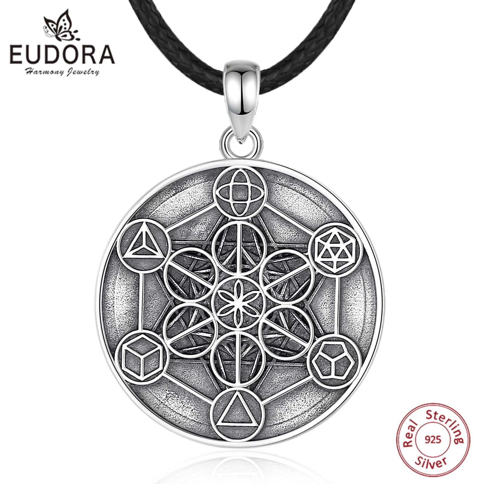 EUDORA Harmony Ball Collana con Gufo Madre Mamma per Donna Argento Sterling S925, Madre Gufo e Due Gufi Cuore Ciondolo Amore Materno Festa della Mamma Gioielli Regali per Figlia Moglie, 18