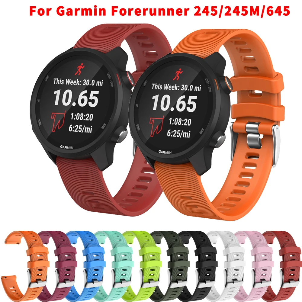 Vibrant 20mm Sport Silicone Smart Watchband Bracelet