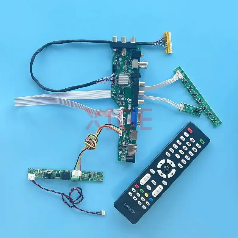 

Controller Board Fit M185BGE M185XTN01 LM185TT1A 1366*768 DVB Digital Signal LVDS 30-Pin LCD Panel 18.5" USB+DHMI+VGA+AV DIY Kit
