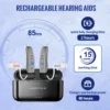 Bluetooth Rechargeable Digital BTE Hearing Aid Adjustable Volume Deaf Mini Sound Amplifier Portable Elderly Hearing Amplifier 2