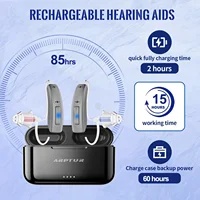 Bluetooth Rechargeable Digital BTE Hearing Aid Adjustable Volume Deaf Mini Sound Amplifier Portable Elderly Hearing Amplifier 2