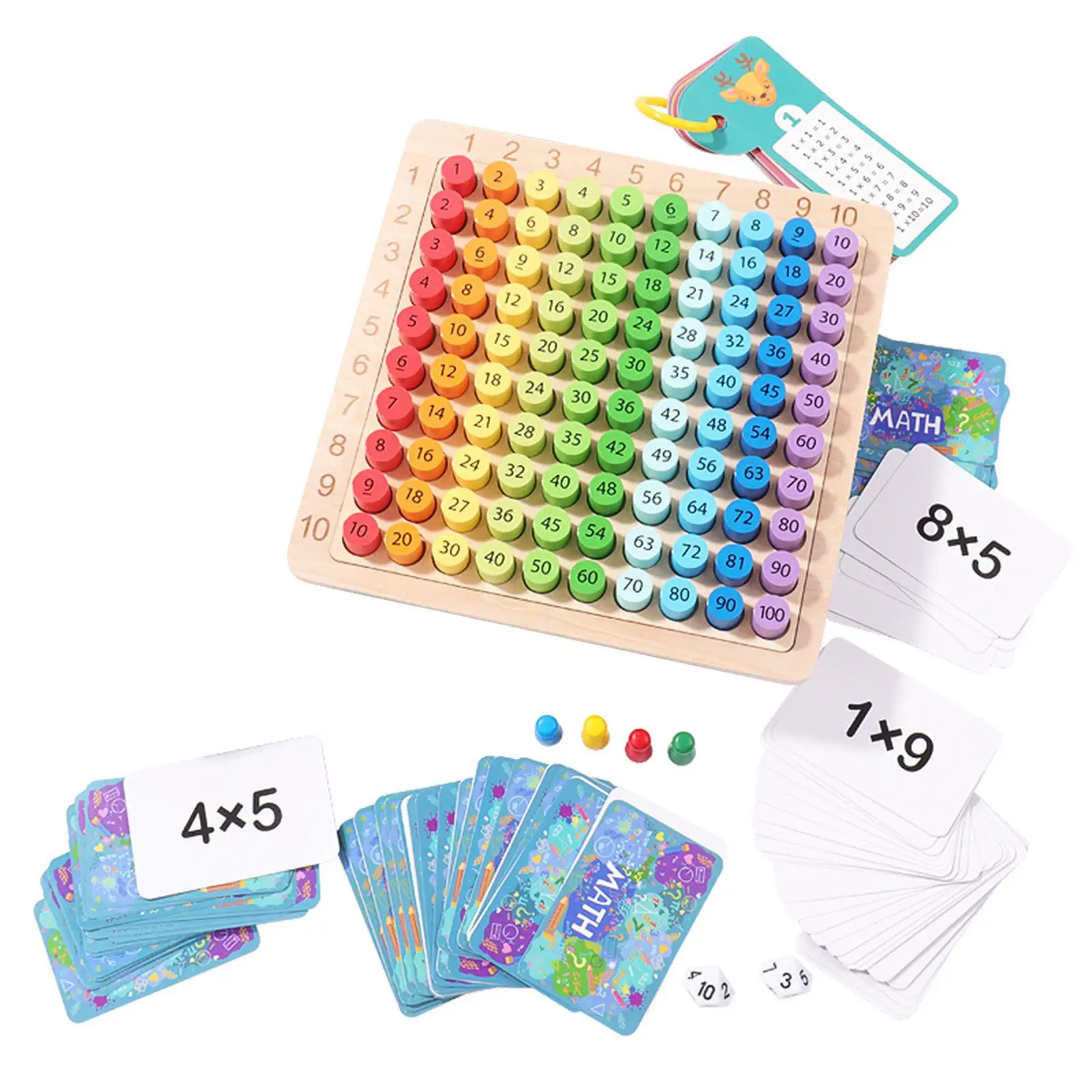 

Multiplication Board Game Counting Arithmetic Teaching Aids for Exercise
