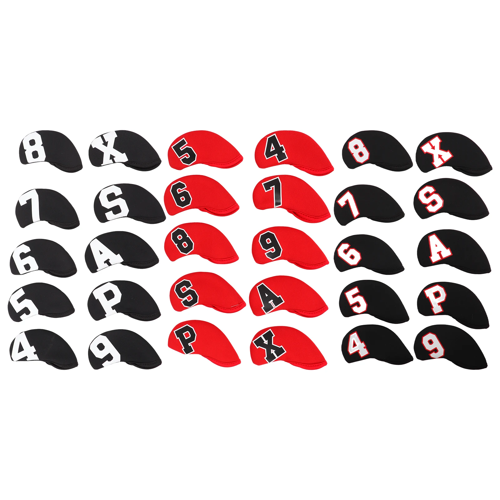 10Pcs/Set Number Golf Iron Head Cover Set Neoprene Golf Club Iron Protective Headcover