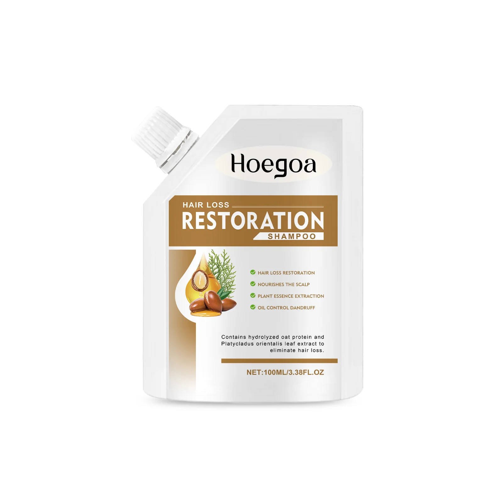 Hoegoa   Nursing shampoo: herbal, mild, cleansing, smoothing, moisturizing, nourishing, soothing, oil-controlling scalp care