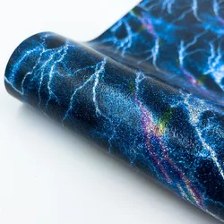 Vibrant Glitter Heat Transfer Vinyl for DIY T - Shirts and Gifts - 38 Assorted Colors (Lightning Blue)