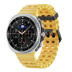 Marine Band Silicone Strap Bracelet - Watch 8 classic 46mm (Official Yellow)