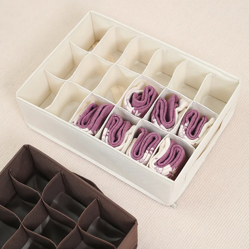 Socks Underwear Organizer Storage Box Washable Odorless Storage Box Drawer Organizer For Lingerie Bras Socks Leggings Organizers 5