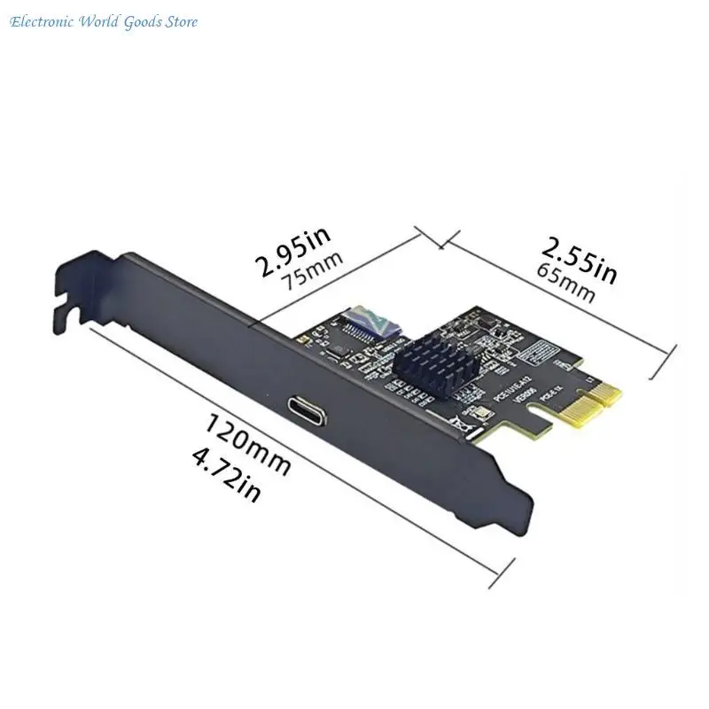 데스크탑 주변기기 연결을 위한 A3PD PCIE USB Type C 10Gbps 확장 허브