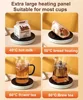 110V/220V Cup Heater Coffee Mug Warmer Hot Tea Maker Electric Hot Plate Heating Pad 3 Gear Warmer Coaster Thermal Mug Heater 36W 4