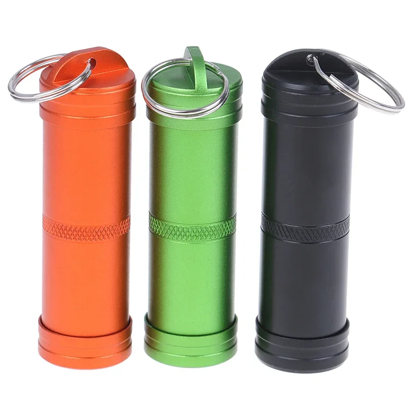 Compact Waterproof Capsule Seal Bottle - Outdoor EDC Survival Pill Box Case