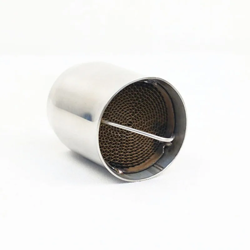 Alconstar- 51mm/60mm 입구 오토바이 배기 머플러 촉매 DB 킬러 이동식 DB 킬러 소음기 소음 제거기 레이스