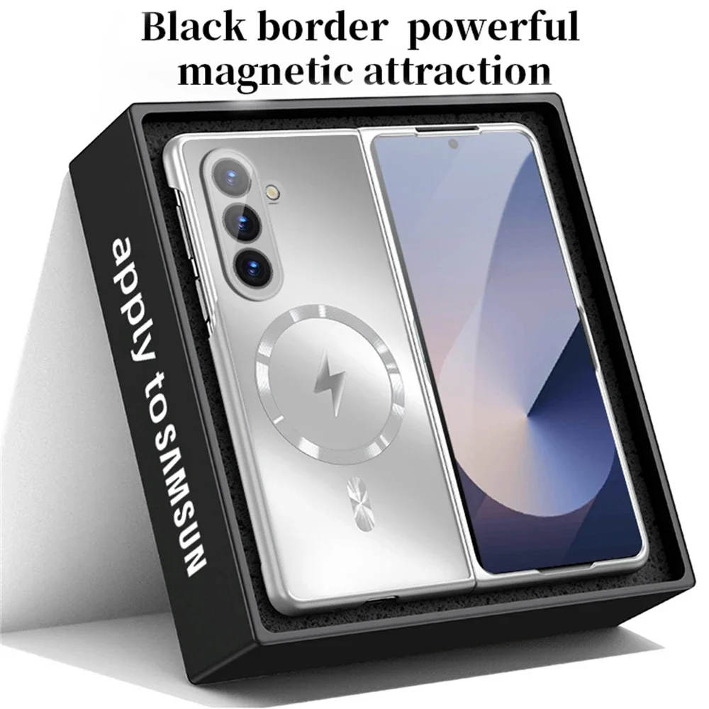 Luxury Matte Frosted Wireless Charging Case with Full Lens Protection