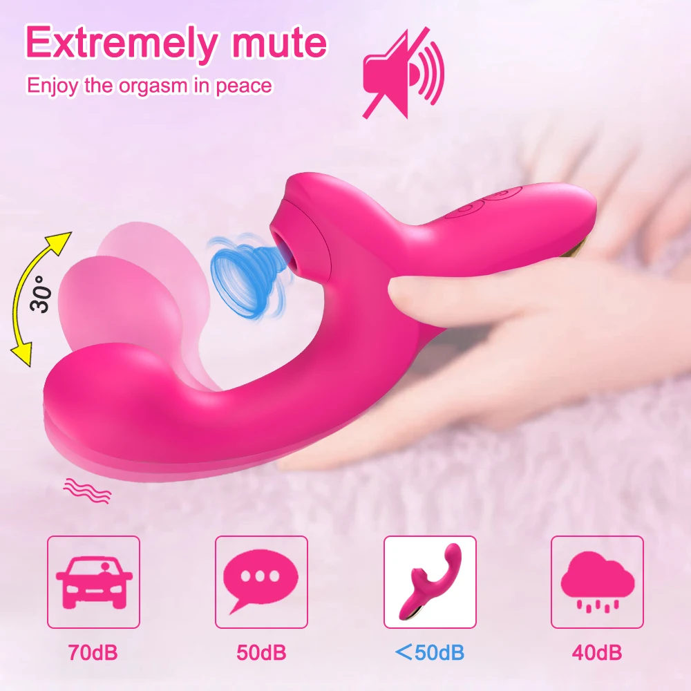 20 Speeds Dildo Vibrator Sex Toy for Women Female Clit Sucker Vacuum Clitoris Stimulator Finger Wiggling Adults Goods vagina sucking vibrator female sex toy clit sucker vibrator female masturbator
