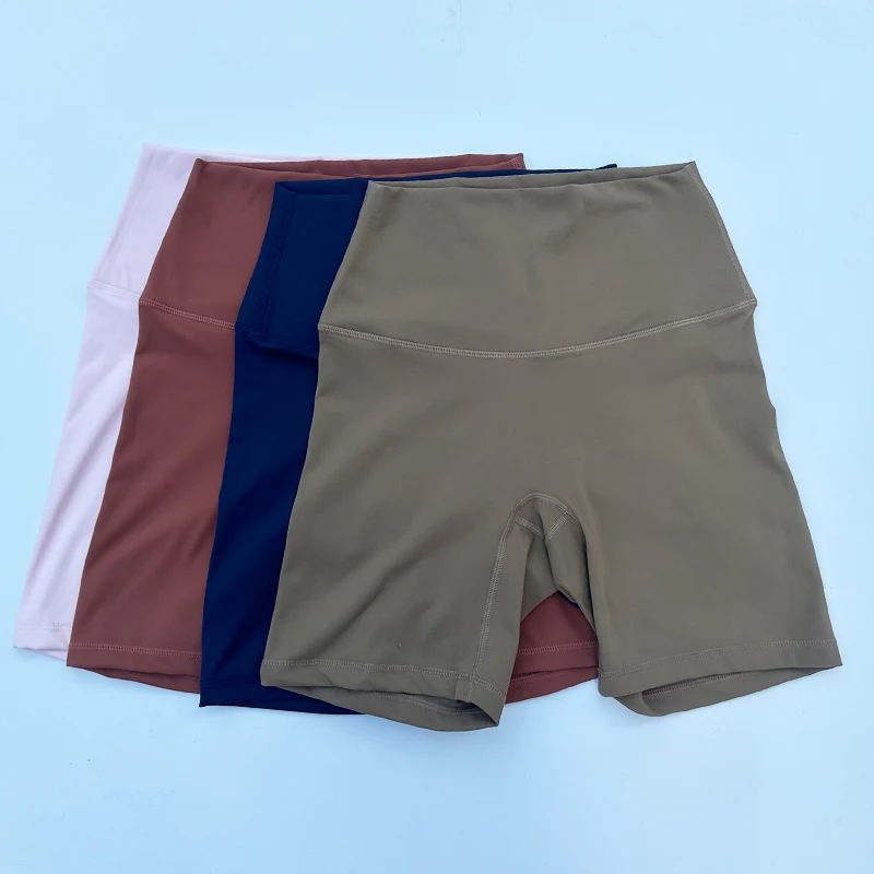 Women Sports Shorts High Waist Yoga Slim Fit Butt Lift Gym