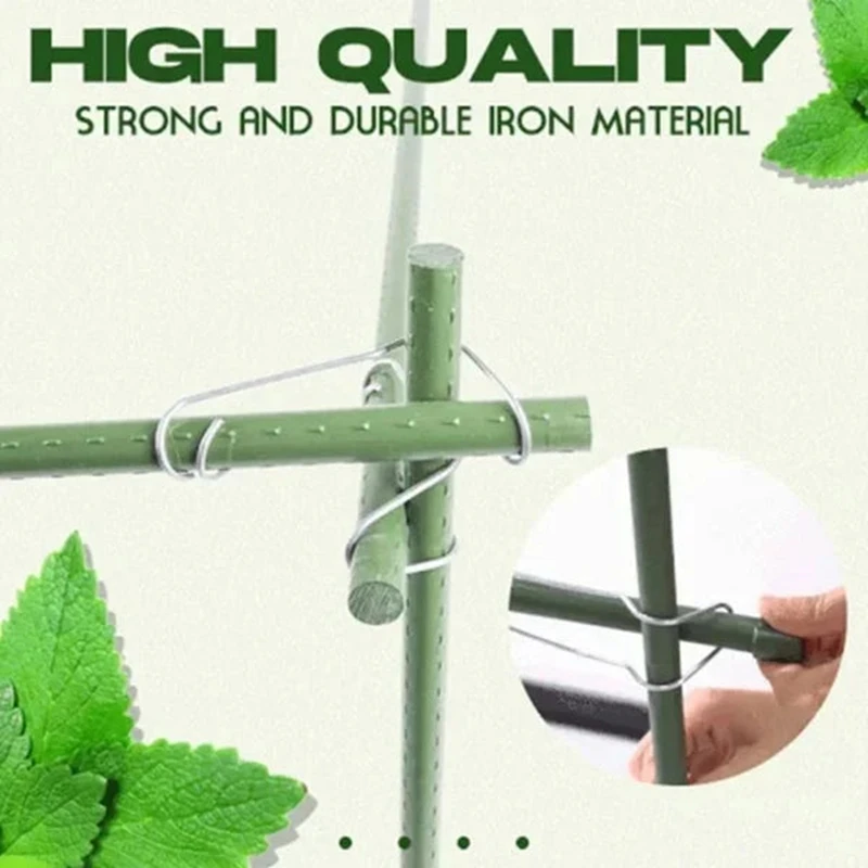 Spring Steel Wire Clamp Connecting Buckles 10PCS Greenhouse Accessories plant ties plastic plant cable ties plant clips plastic plant clips