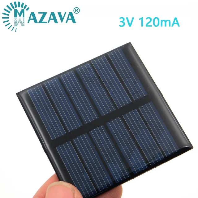 Mini Panel Solar, 3w 5v Kits Paneles Solares Silicio Policristalino a  Prueba Agua Bricolaje Tablero Laminado Smart Placa Batería Alta Tasa  Conversión