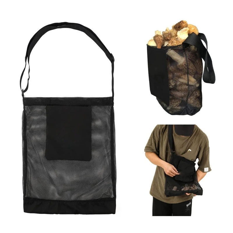 

Multi-purpose Fruit Picking Bag Large Capacity Durable Tear Resistant Mushroom Foraging Bag 1 Pc Mesh Harvesting Bag