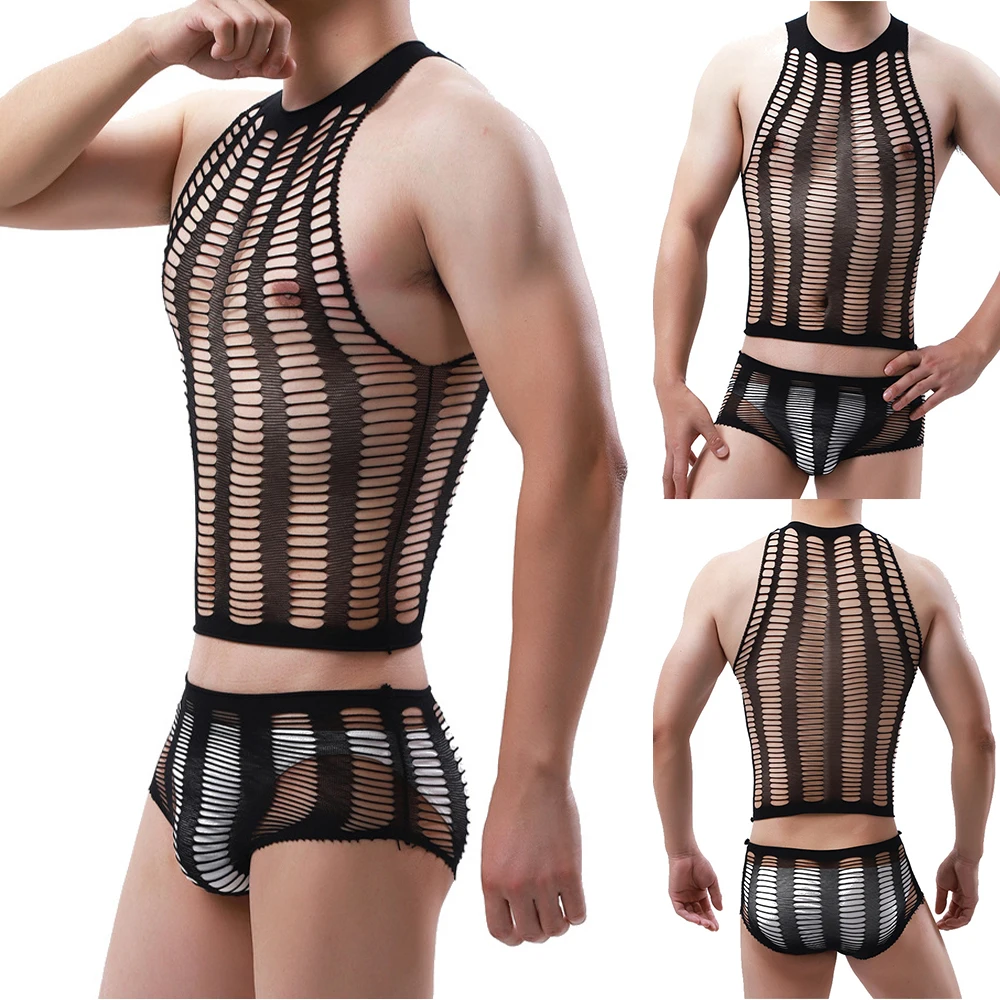 designer boxer briefs Men Boxer Shorts Transparent Underwear High-Elastic Stockings See Through Striped Mens Bikini Triangle Jumpsuit Stockings Male mens swimming briefs