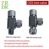 ZRDR high quality needle valve regulator suit 4*6mm co2 special tube for aquarium fish tank co2 systemCarbon dioxide fine-tuning 1