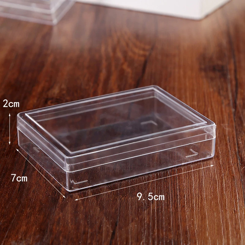 

Transparent Plastic Boxes Playing Cards Container Storage Case Poker Card Box
