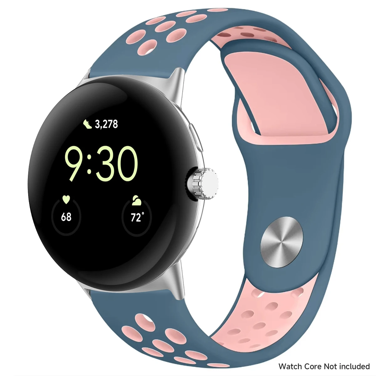 Breathable Silicone Sports Band for Google Pixel Watch - 41mm & 45mm Accessory Bracelet