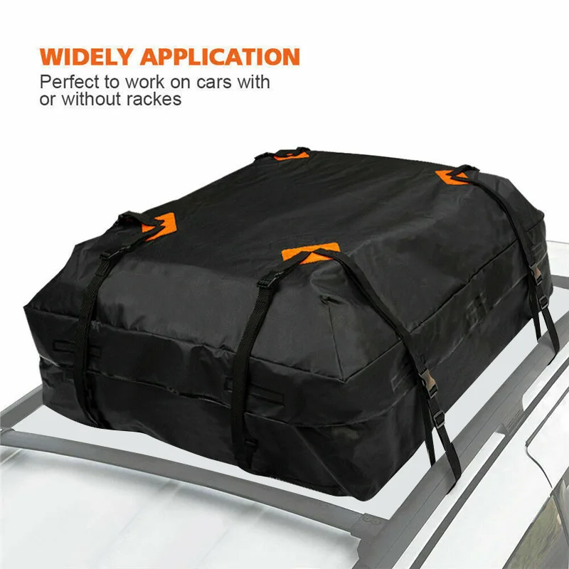 420D/600D 425L Car Roof Rack Waterproof Universal Travel Camping Vehicle Roof Luggage Bag car exterior parts