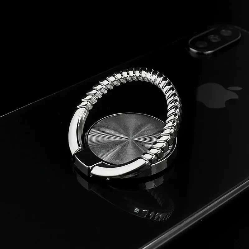 Rotating Adjustable Magnetic Car Phone Stand with Zinc Alloy Ring Holder