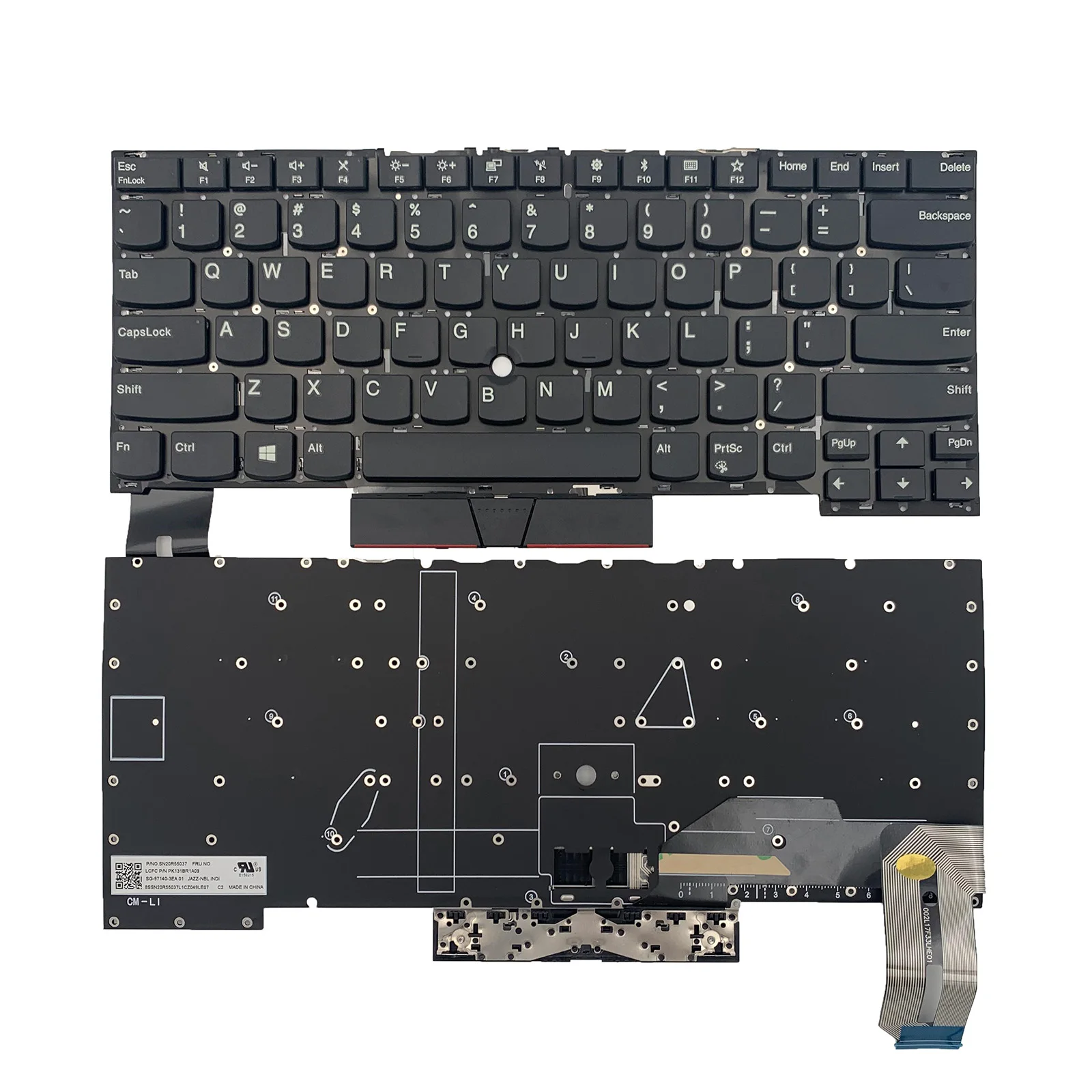 Us Nuovo Per Lenovo Thinkpad T490S T495S Tastiera Senza Retroilluminazione Senza Puntatore