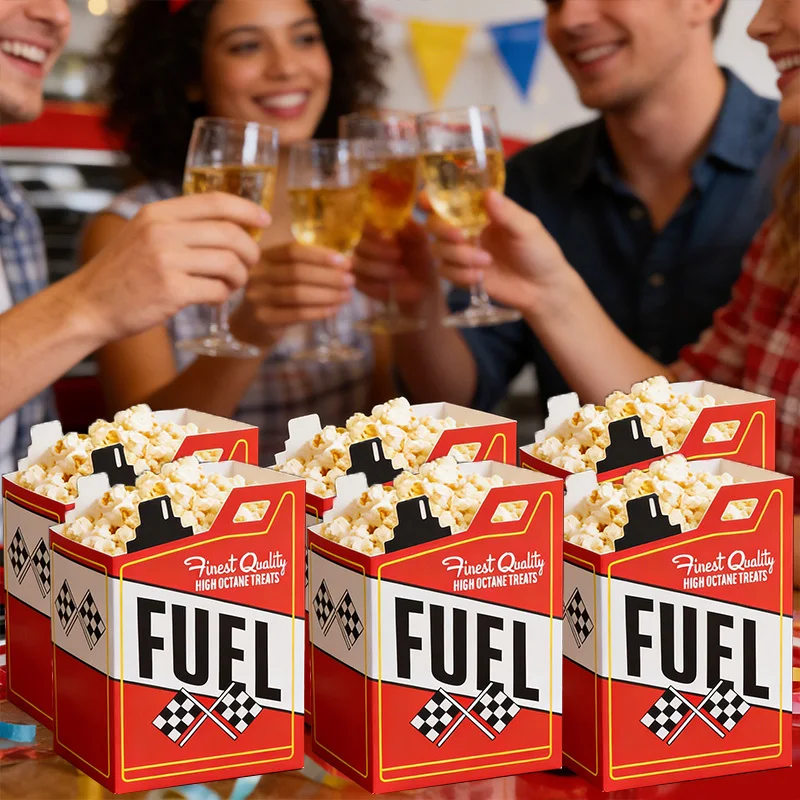 12/24/36 Stück Rennwagen-Treibstoffdosen als Popcorn-Boxen, Motocross-Rennsport, Hochzeit, Geburtstag, Party-Dekorationen, Snack- und Süßigkeitenverpackung ﻿ – Detail 6