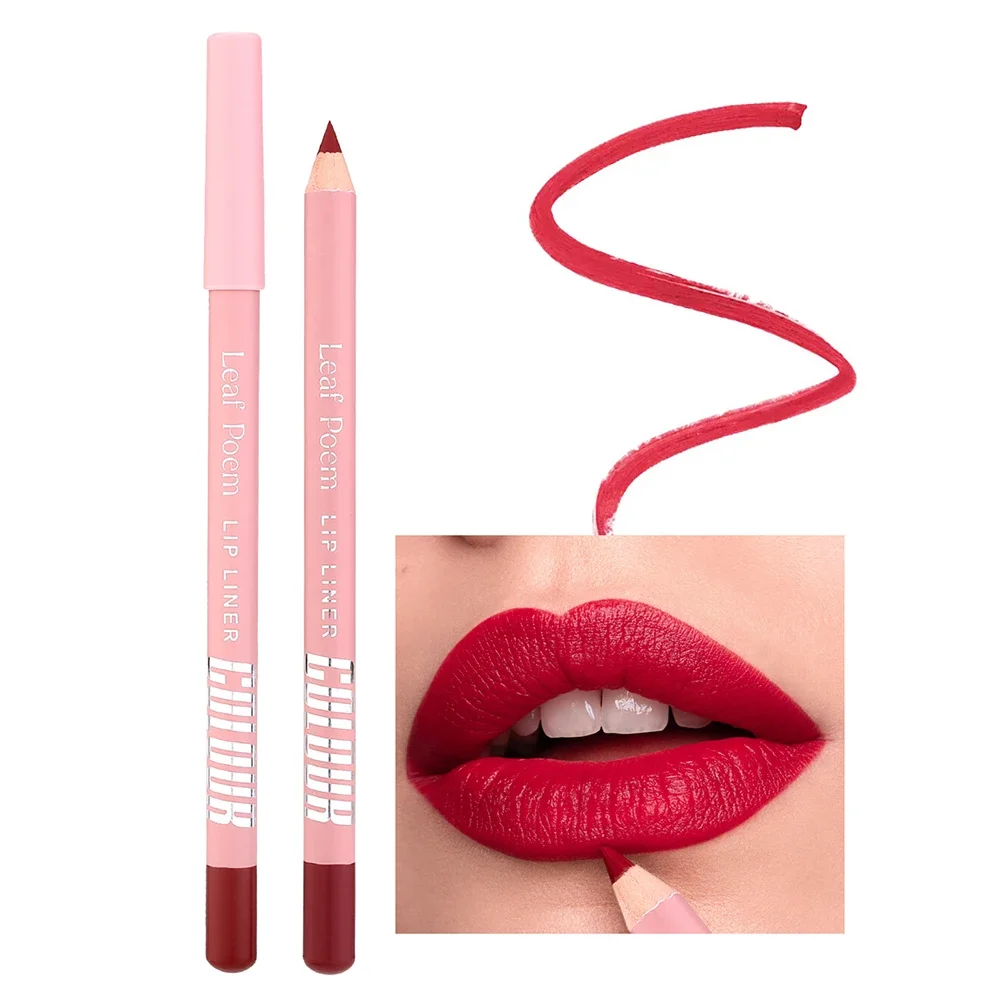 12Colors Matte Lipliner Pencil Waterproof Plumping Stain Lipstick Natural Nude Pink Lip Liner Outline The Lips Contour Makeup 4