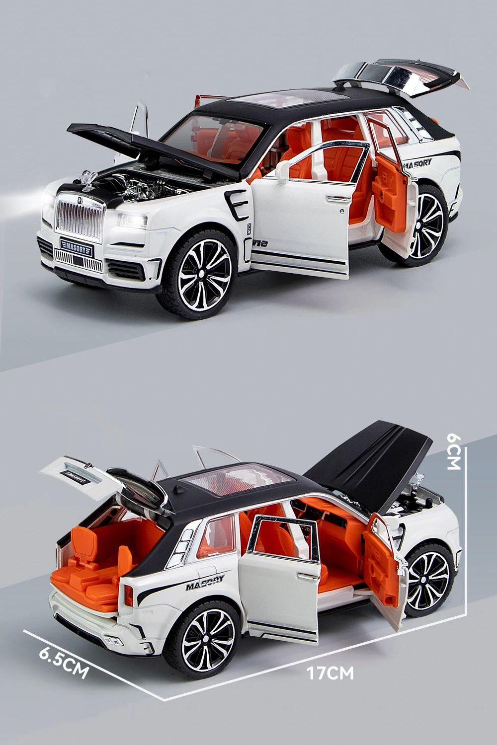 Rolls Royce Cullinan MASORY SUV 1:32 Ölçekli 