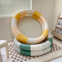 Piscine gonflable bébé rétro sauter piscine famille Style mignon piscine d'eau épaissie 5