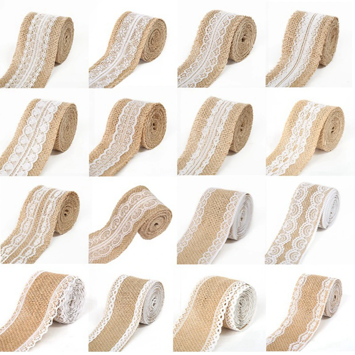 Jute Burlap Lace Ribbon Roll Wedding Decoration Fabric for Crafts Wedding Bow ribbon decoration,ribbon supplies,jute ribbon,lace trim ribbon