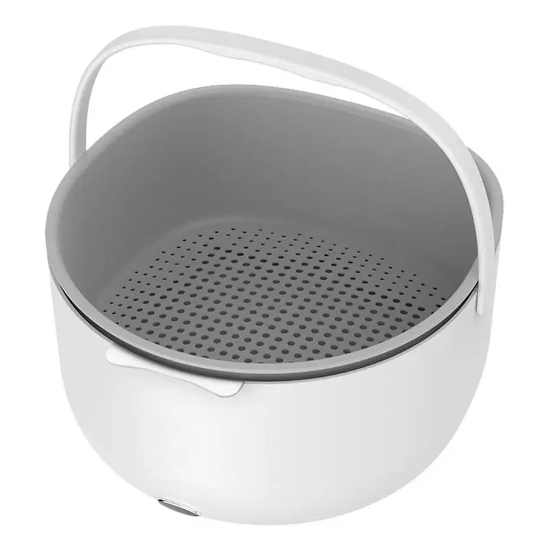 Fruit Cleaner Device Ultrasonic Cleaning Machine Basket Portable Fruit And Vegetable Cleansing Machine For Rice Bean Meat