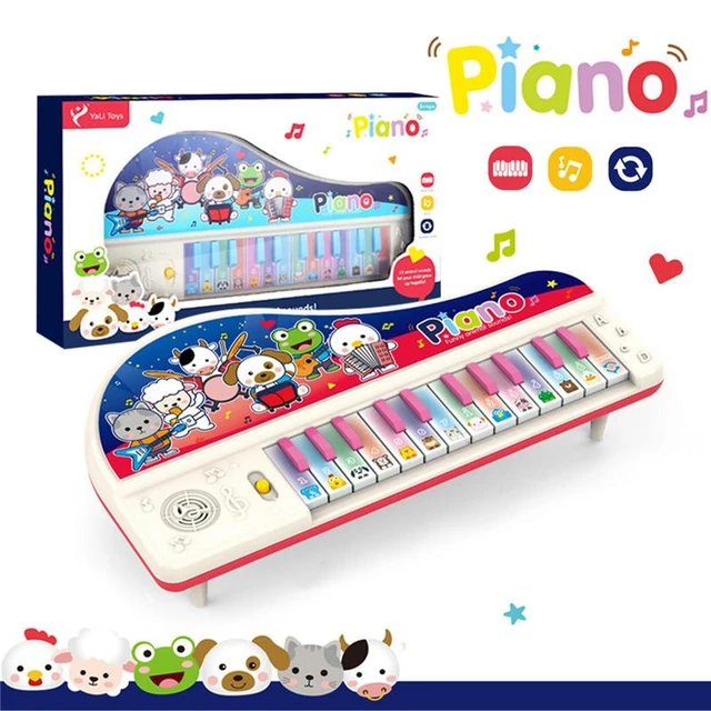 Brinquedo Teclado Infantil Música 22 Teclas Piano 21 Sons