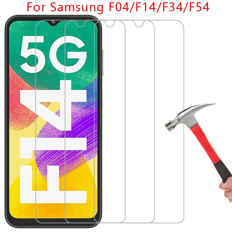 Vetro Temperato Protettivo Per Samsung Galaxy F04 F14 F34 F54 5G Pellicola Salvaschermo Su F 04 14 34 54 04F 14F 34F 54F Pellicola Glas 9H