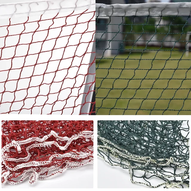New Professional 6.1mX0.75m Sport Training Standard Volleyball Badminton Tennis Net Red Badminton Portatil Outdoor Tennis Net 3