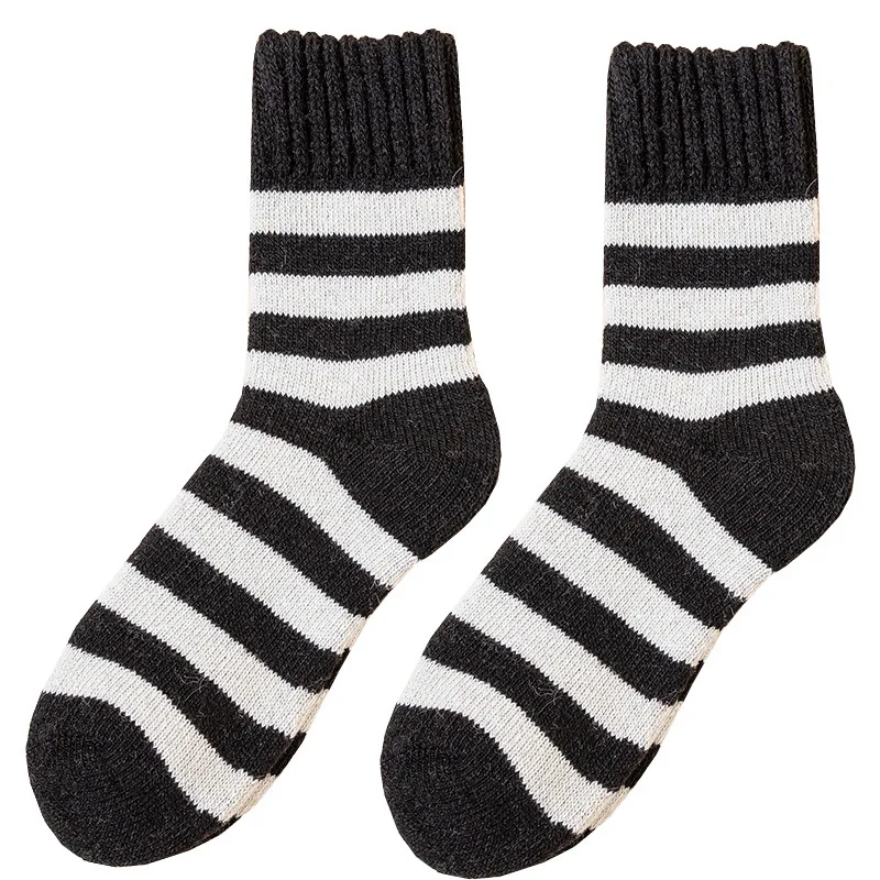 

Winter New Socks Men's Down Thickened Striped Terry Warm Socks Japanese Ultra-thick Medium Tube Wool Socks Mens Socks Socks Men