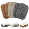 2PCS Soap Holder Pads, Non-Slip Soap Bar Savers Self-Draining Soap Lifting Pads for Soap Dish BPA-Free for Shower Kitchen Bathr 1