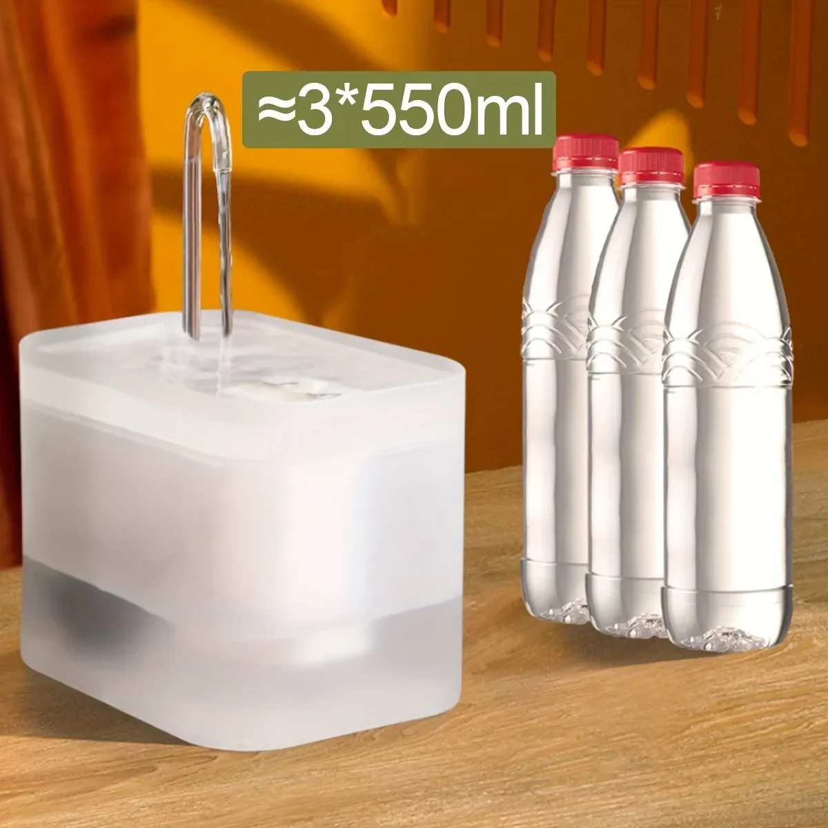 Pet Water Fountain Ultra-Quiet Cat Water Fountain Filter Smart Automatic Pet Dog Water Dispenser Burnout Prevention Pump 1.5L Recirculate Filtrating